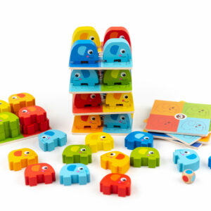 Wooden ELEPHANT STACKING GAME - Tooky Toy